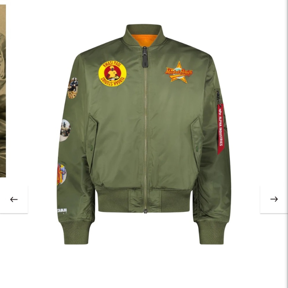 Kwasi Paul Market Series Bomber Jacket NWT